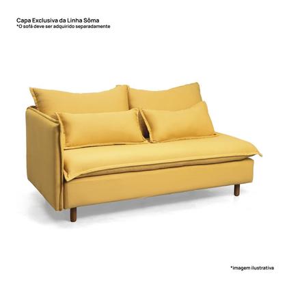 Imagem de Capas Sofá Sôma 2 Lugares Braço Lateral CabeCasa MadeiraOriginals