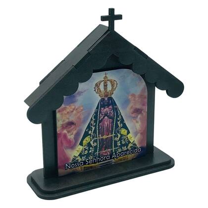 Imagem de Capela Nossa Senhora Aparecida Igreja Madeira 14 cm