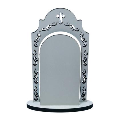 Imagem de Capela Simples Anjo da Guarda Menino Azul 15 cm