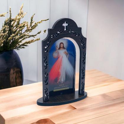 Imagem de Capela Simples Jesus Misericordioso Divina Misericórdia 15 cm