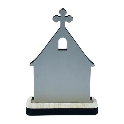 Imagem de Capelinha Mãe Rainha Igreja Madeira 8 cm
