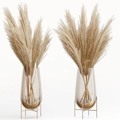 Imagem de Capim Dos Pampas Decoração Sala Quarto Home 8 Hastes