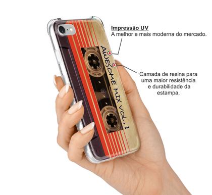 Imagem de Capinha Capa para celular Motorola Moto One Zoom One Hyper One Fusion Plus Fita K7 Cassete Awesome Mix GDG1V