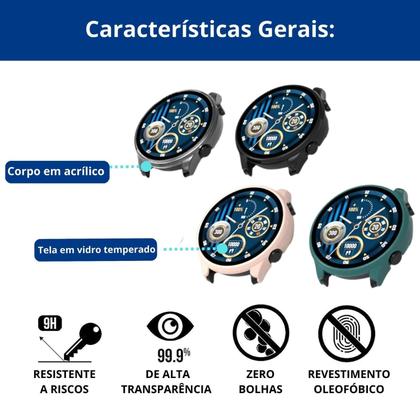 Imagem de Capinha Com Encaixe Perfeito Para smartwatch haylou rt3 sl16