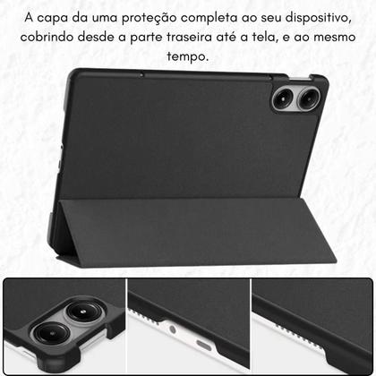 Imagem de Capinha Couro Para Xiaomi Poco Pad 12.1 + Película + Caneta