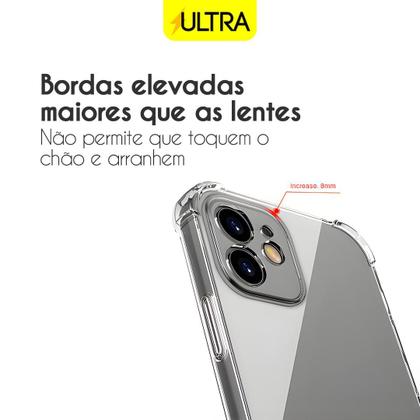 Imagem de Capinha de Celular Compatível iPhone X Ultra Anti Shock TPU Transparente Reforçada