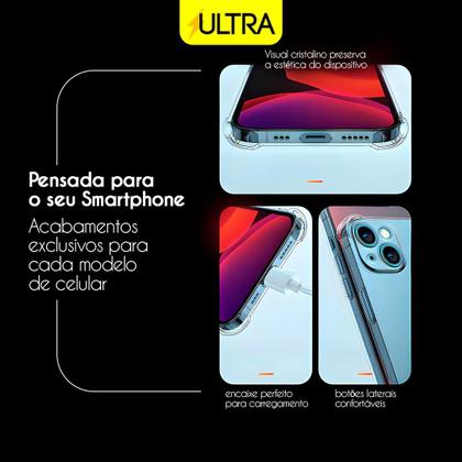 Imagem de Capinha de Celular Compatível Samsung Galaxy J4 Ultra Anti Shock TPU Transparente Reforçada