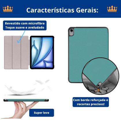Imagem de Capinha protetora + caneta para iPad Air 13 2024 - A2899