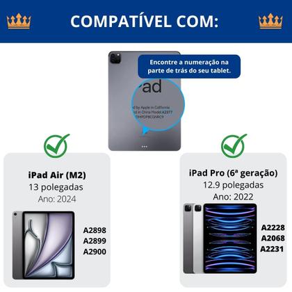 Imagem de Capinha protetora + caneta para iPad Air 13 2024 - A2899