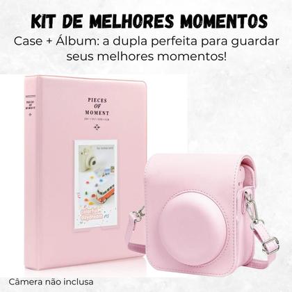 Imagem de Capinha Protetora Com Alça Para Câmera Instax Mini 12+ Álbum