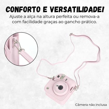 Imagem de Capinha Protetora Com Alça Para Câmera Instax Mini 12+ Álbum