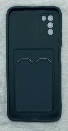 Imagem de Capinha Silicone Compativel Xiaomi Poco M3 6.53 Porta Cartão Aveludada