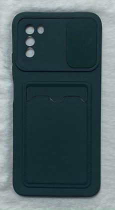 Imagem de Capinha Silicone Compativel Xiaomi Poco M3 6.53 Porta Cartão Aveludada