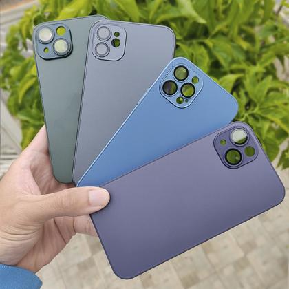 Imagem de Capinha Silicone Vidro Fosco Compatível com iPhone 11 Proteção de Câmera Lentes de Safira