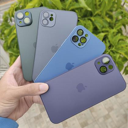 Imagem de Capinha Silicone Vidro Fosco Compatível com iPhone 11 Proteção de Câmera Lentes de Safira