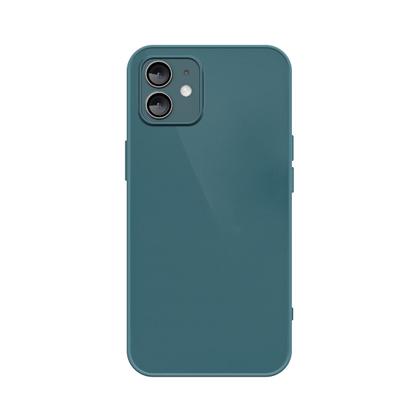 Imagem de Capinha Silicone Vidro Fosco Compatível com iPhone 12 Proteção de Câmera Lentes de Safira