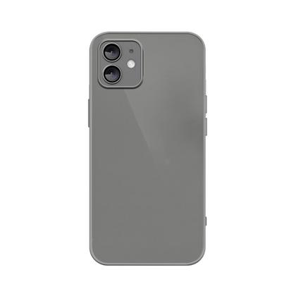 Imagem de Capinha Silicone Vidro Fosco Compatível com iPhone 12 Proteção de Câmera Lentes de Safira