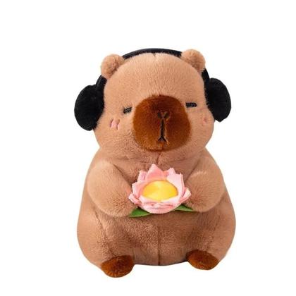 Imagem de Capivara de Pelúcia - Brinquedo Macio para Crianças - Porta-Flores