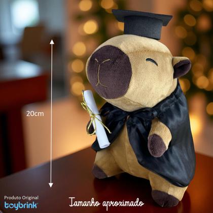 Imagem de Capivara de Pelúcia Formatura 20cm