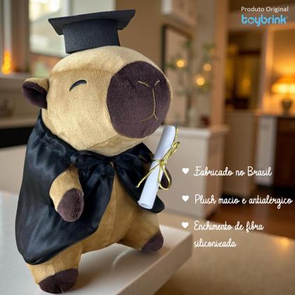 Imagem de Capivara de Pelúcia Formatura 20cm