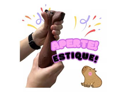 Imagem de Capivara Grande Estica Esmaga Puxa Aperta AntiStres Squishy