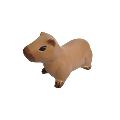 Imagem de Capivara Marrom de Ceramica Decoração Enfeite Mesa Pequena