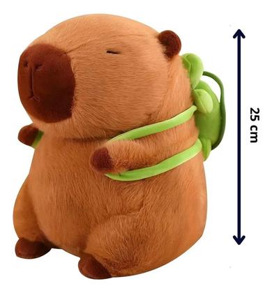 Imagem de Capivara Pelúcia 25cm Fofa Antialérgica Presente