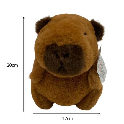 Imagem de Capivara Pelúcia Fofinho c/ ventosa cor Rosa ou Marrom 17cm