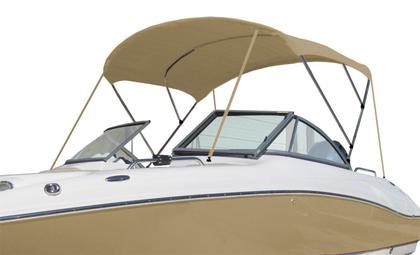 Imagem de Capota Toldo Nautico 3 Arcos 2,2 m Comprimento Estrutura Reforçada P/ Lanchas, Barcos de Aluminio e Botes