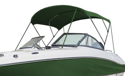 Imagem de Capota Toldo Nautico 3 Arcos 2,2 m Comprimento Estrutura Reforçada P/ Lanchas, Barcos de Aluminio e Botes
