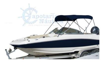 Imagem de Capota Toldo Nautico 3 Arcos 2,35m Comprimento P/ Lanchas, Barcos de Aluminio e Botes