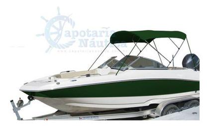 Imagem de Capota Toldo Nautico 3 Arcos 2,35m Comprimento P/ Lanchas, Barcos de Aluminio e Botes