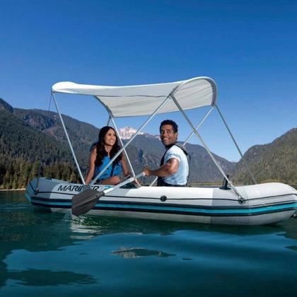 Imagem de Capota Toldo Proteção Solar Teto Removível para Bote Inflável Intex