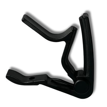 Imagem de Capotraste para Violão Aço Metal Alumínio Preto Turbo