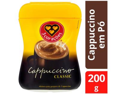 Imagem de Cappuccino Classic 3 Corações Pote 200g