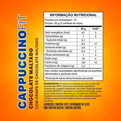 Imagem de Cappuccino Fit 200g Chocolate Maltado - Elemento Puro