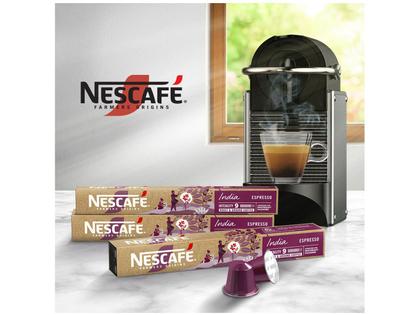 Imagem de Cápsula de Café Compatível com Nespresso Nescafé Farmers Origins Índia 10 Cápsulas