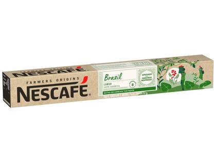Imagem de Cápsula de Café Espresso Nescafé Arábica Brazil - Farmers Origins 10 Cápsulas
