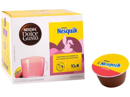 Imagem de Cápsula de Café Morango Dolce Gusto Nesquik 10 Cápsulas