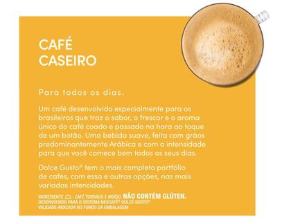 Imagem de Cápsula de Café Nescafé Dolce Gusto Café Caseiro 10 Cápsulas