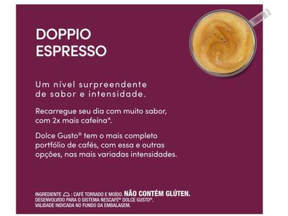 Imagem de Cápsula de Café Nescafé Dolce Gusto Doppio Espresso 10 Cápsulas