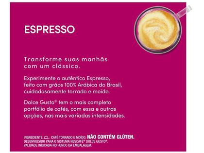 Imagem de Cápsula de Café Nescafé Dolce Gusto Espresso 10 Cápsulas