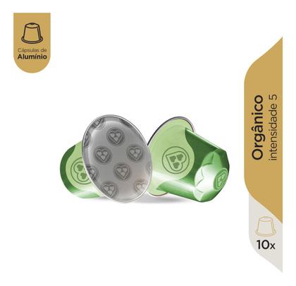 Imagem de Cápsula De Café Orgânico Compatível Com Nespresso Marca 3 Corações 10 Unid