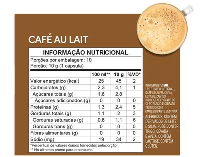 Imagem de Cápsula Nescafé Dolce Gusto Café Au Lait 10 Cápsulas