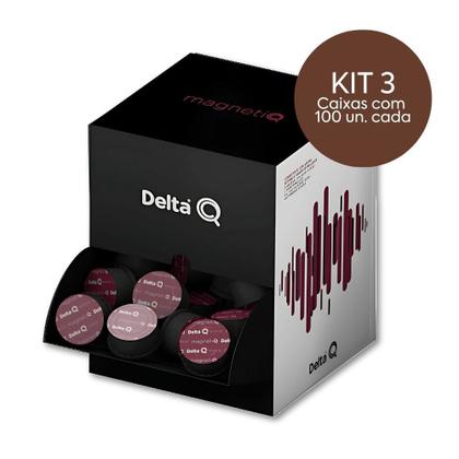 Imagem de Cápsulas Café MagnetiQ Delta Q Kit 3 Caixas - 300 Cápsulas