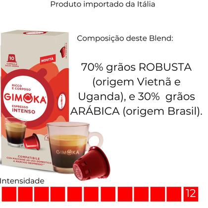 Imagem de Cápsulas Café Nespresso Café Gimoka Compatível 300 Capsulas.