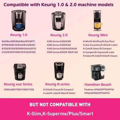 Imagem de Cápsulas de café reutilizáveis em aço inoxidável para Keurig 1.0 (pacote com 4)