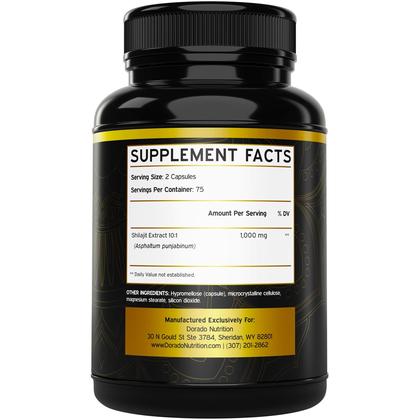 Imagem de Cápsulas Shilajit Dorado Nutrition 150 cápsulas 1000 mg