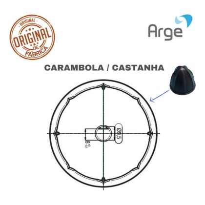 Imagem de Carambola Preto Espremedor Arge Starmix. Original
