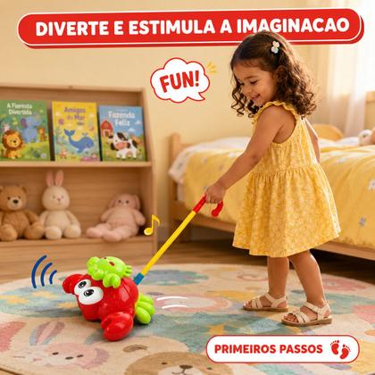 Imagem de Carangueijo De Empurrar Push Plane Bebê Infantil Empurrador Andador Com Som Ajuda Nos Primeiros Passos Kizumba